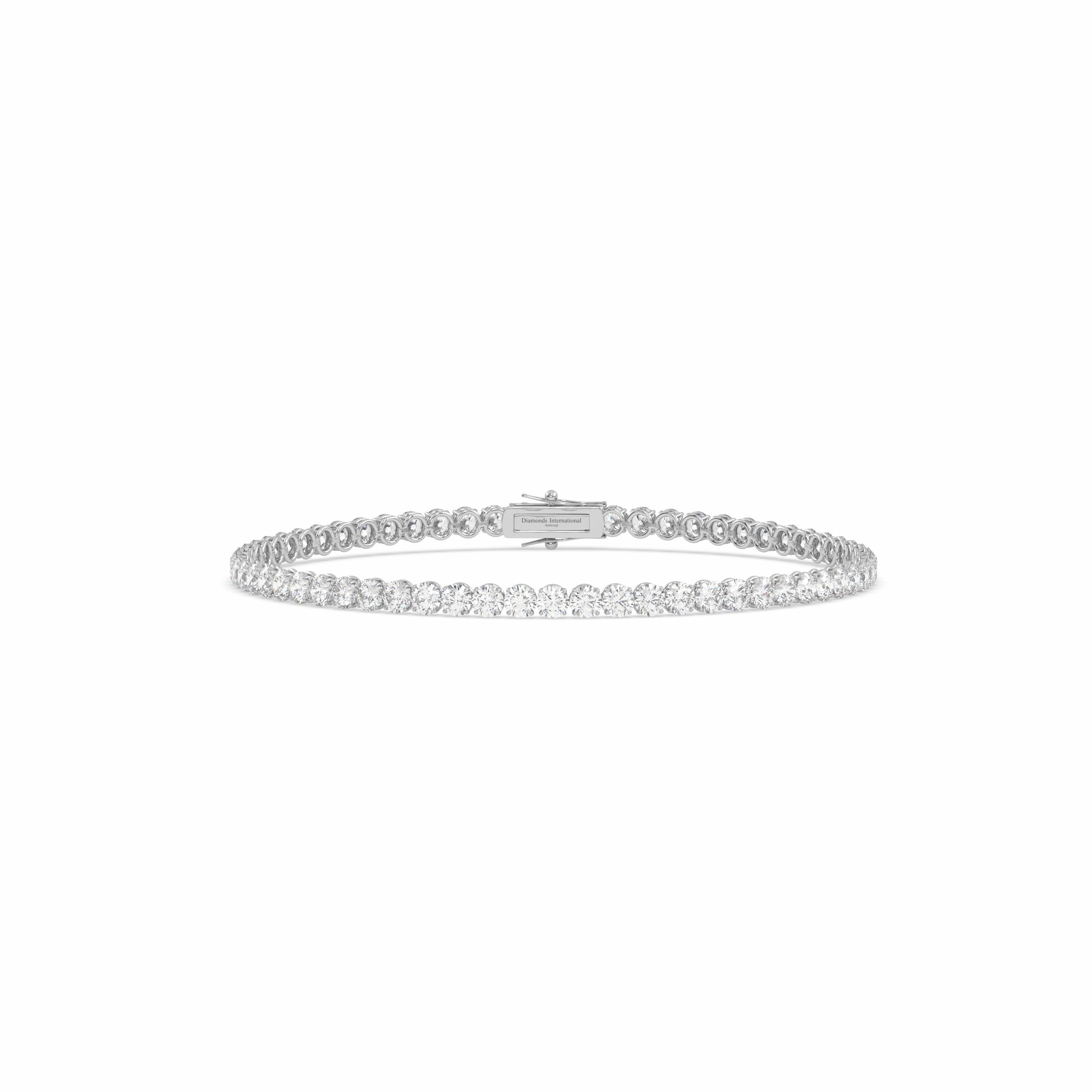 18k white gold 2.0 carat round cut diamond tennis bracelet Photos & images