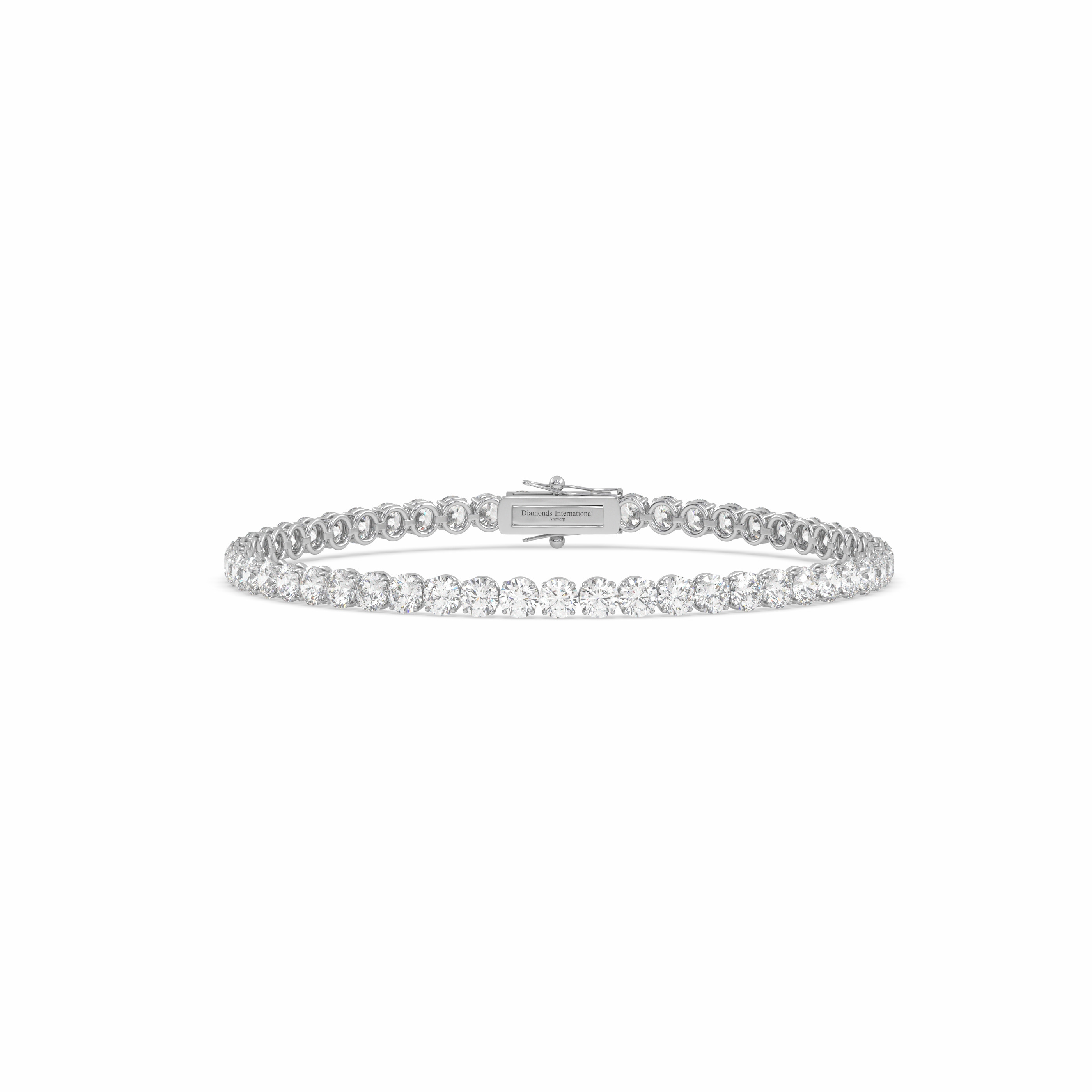 18k white gold 2.0 carat round cut diamond tennis bracelet Photos & images